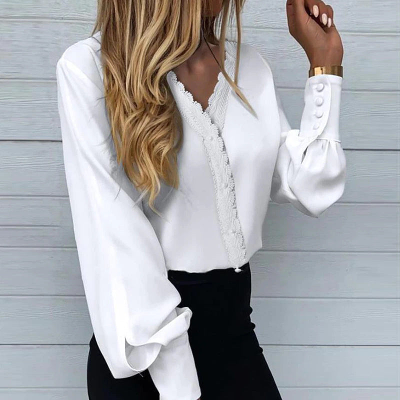 Blouse Femme - Manches Longues Bouffantes
