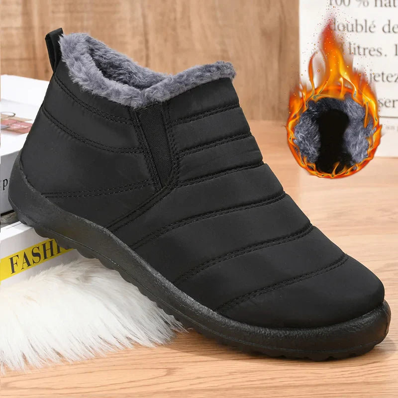 Waterproof Winter Boots With Fleece Lining For Hiking