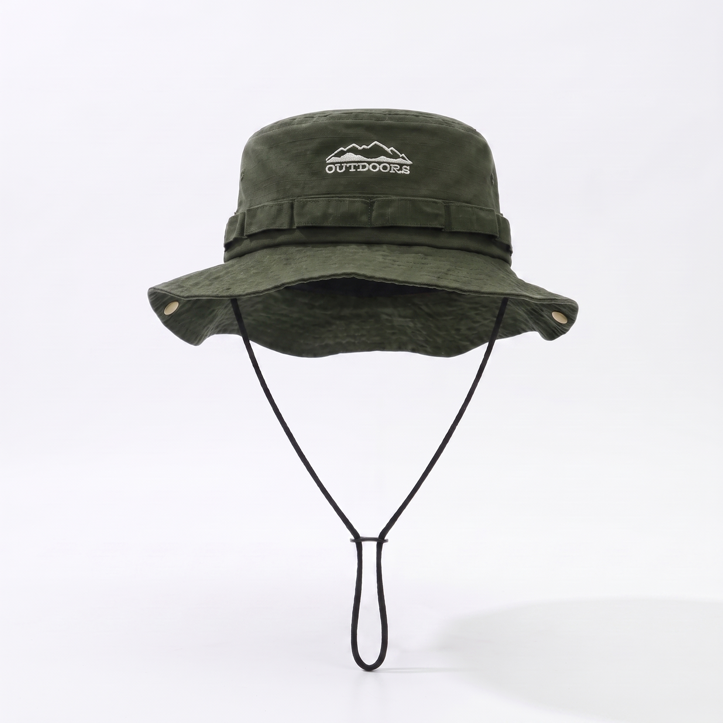 Adjustable and Foldable Cotton Outdoor Sun Hat for Hiking