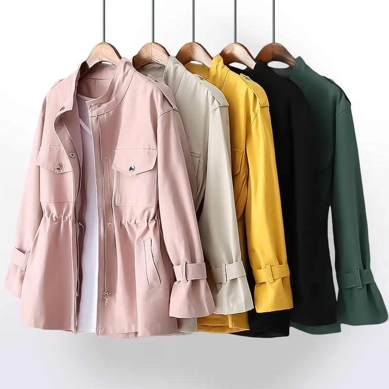 Léa – Fitted utility jacket with multiple pockets