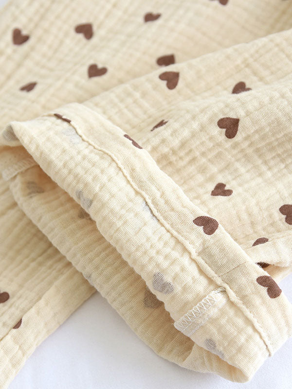 Soft and breathable cotton pajama with bear print