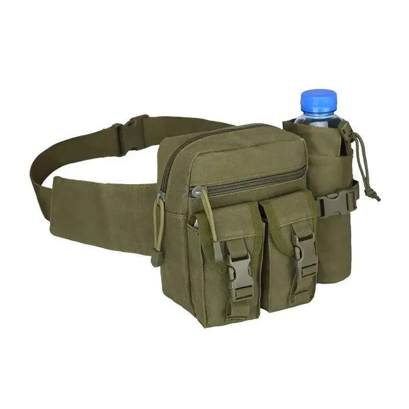 Outdoor Fanny Pack with Detachable Water Bottle Holder for Hiking and Cycling