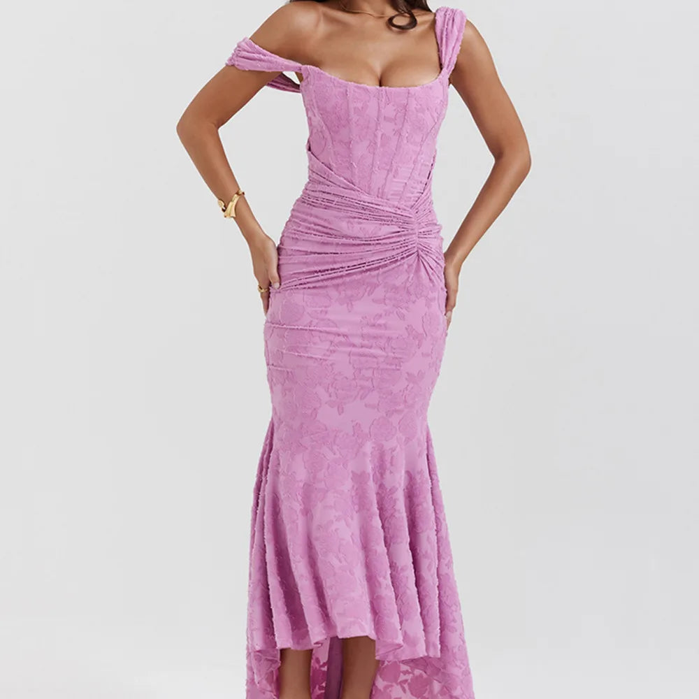 Robe de Soirée Femme - Épaules Dénudées