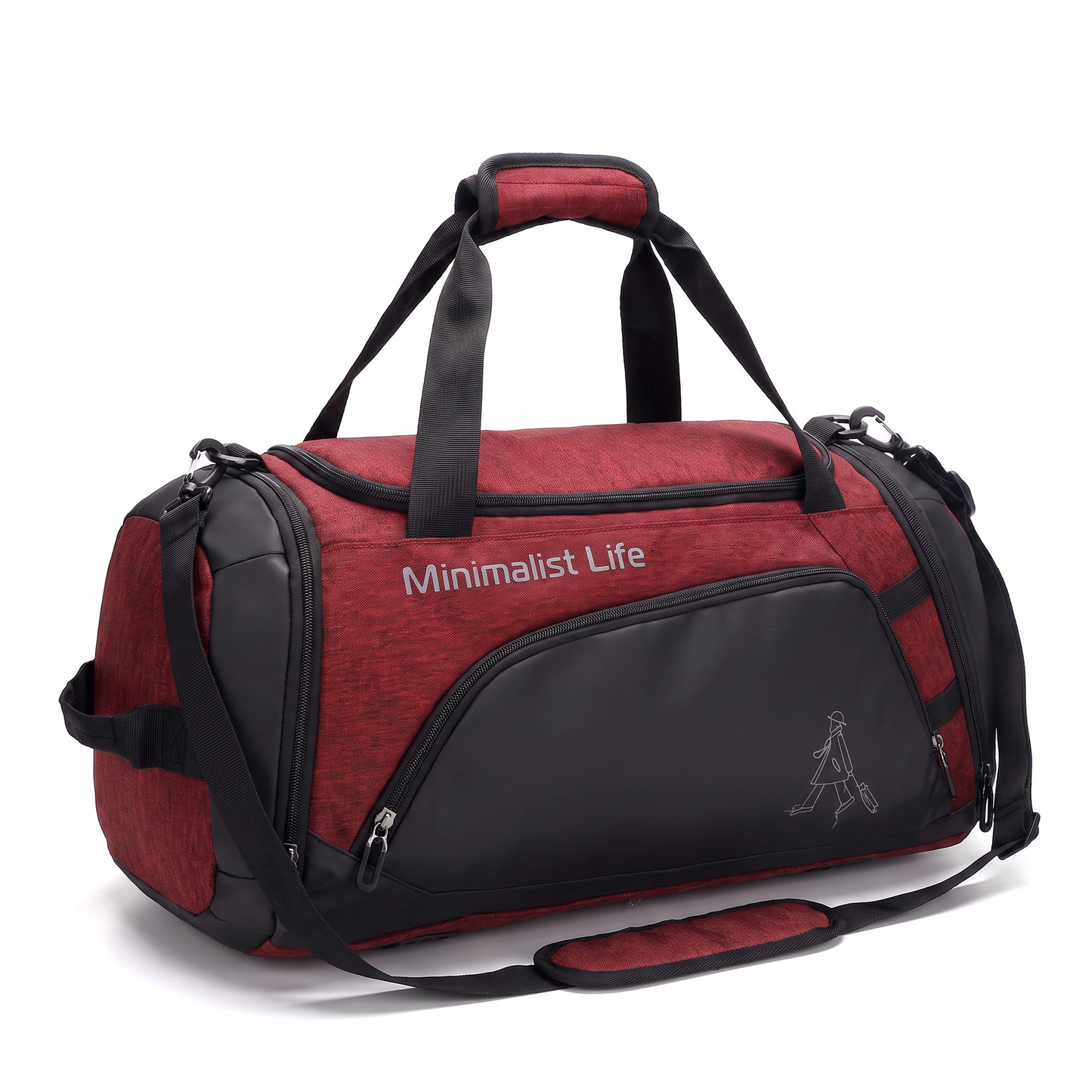 Water-Resistant Sports Bag with Multiple Compartments
