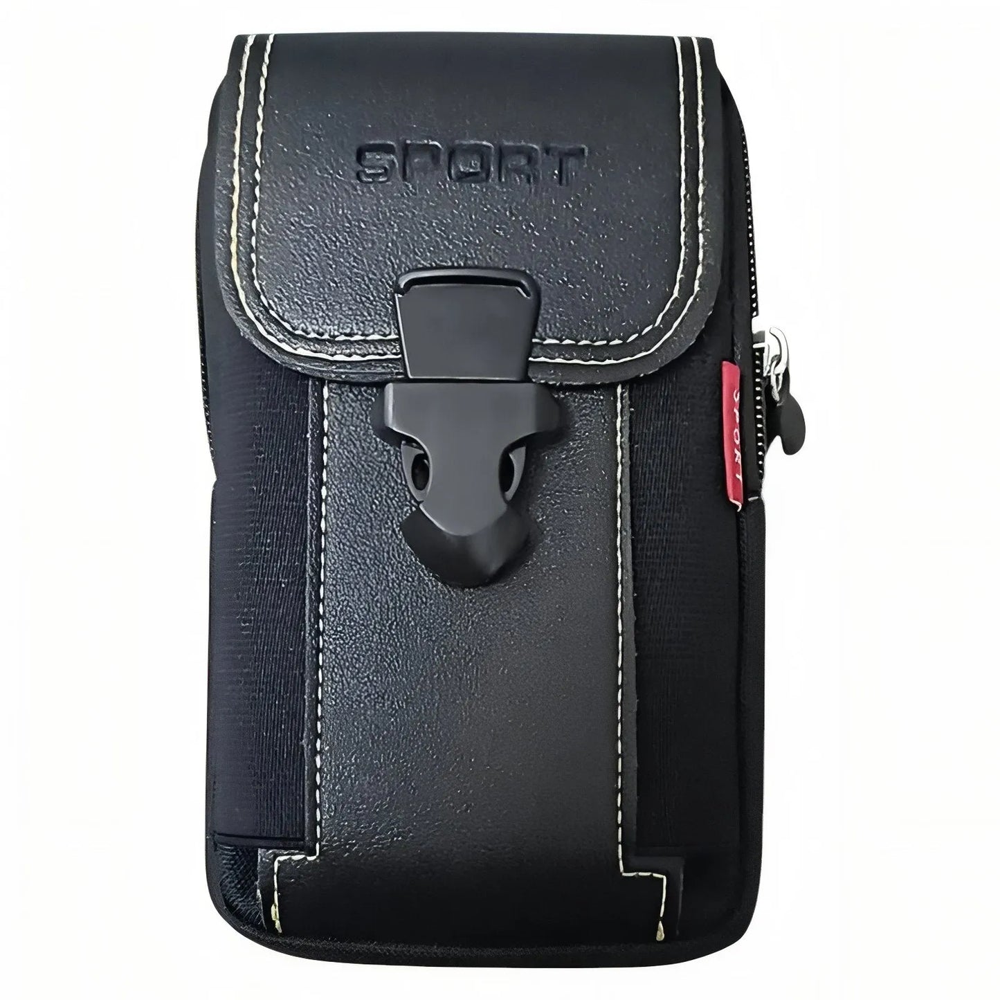 Pochette Ceinture Outdoor Compacte à Poches Zippées pour Randonnée et Voyage
