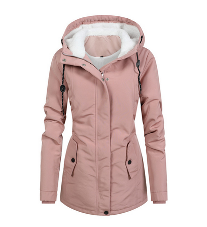 Sophie – Manteau long imperméable et doublé, élégant et chaud