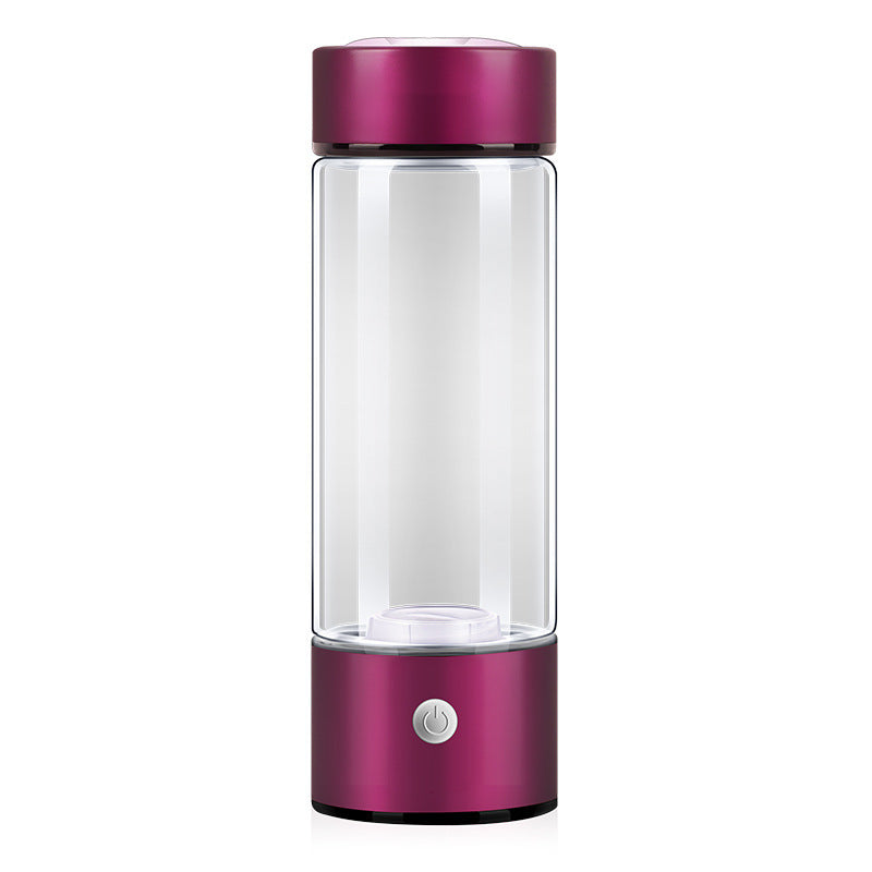 Hydrogen Generator Water Bottle - 420ml Glass Bottle