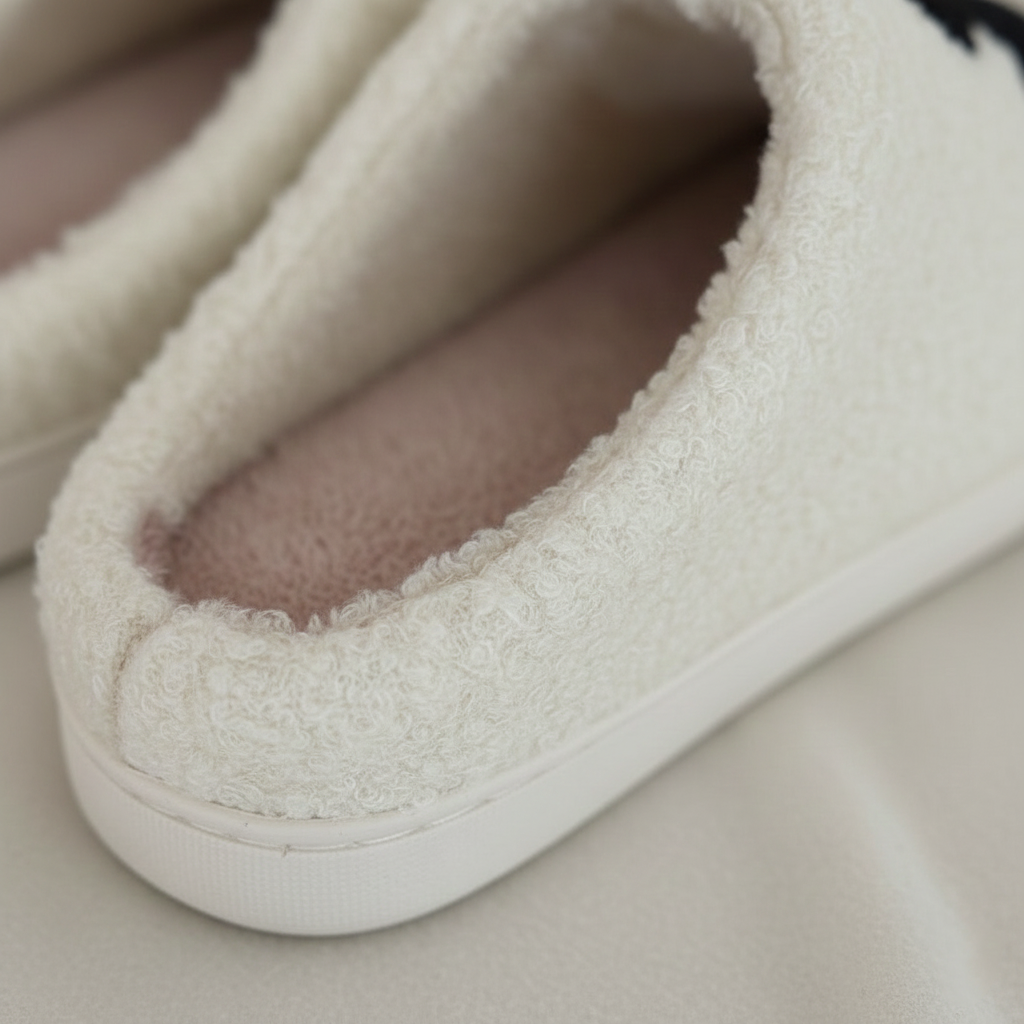 Zoé Douces Pantoufles Slip-On à Motif Teckel