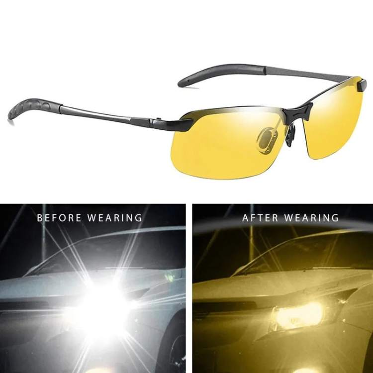 Night Driving Glasses with Yellow Anti-Glare Lenses