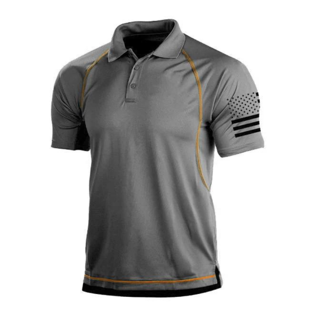 Polo Outdoor Homme Respirant et à Séchage Rapide pour Randonnée et Sport