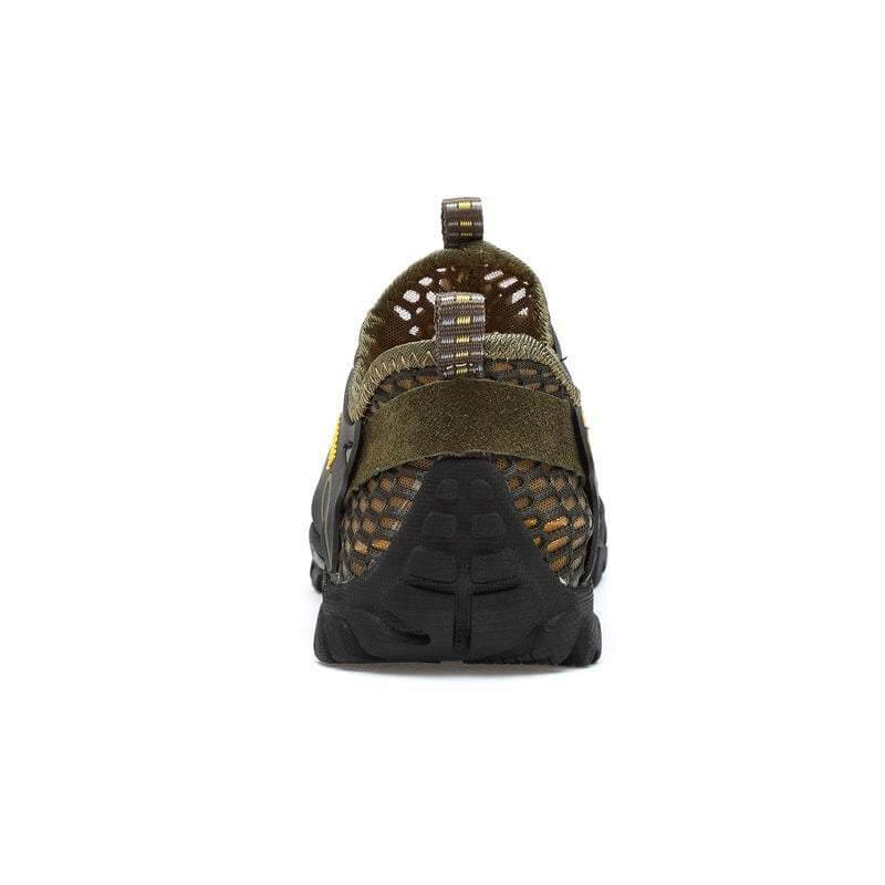 Chaussures d'Eau Homme à Mesh Respirant Drainant, Semelle Souple Antidérapante et Serrage Rapide