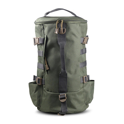 Sac à Dos de Pêche en Polyester avec Porte-Cannes Latéraux, Système MOLLE et Multi-Portage