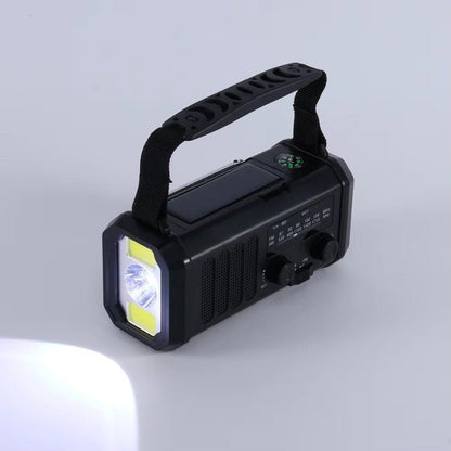 Emergency Radio 10000mAh Solar and Hand Crank, Power Bank with LED Lamp and AM/FM