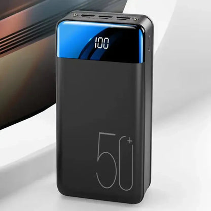 Batterie Externe 50000 mAh Grande Capacité, Charge Rapide Multi-Appareils avec Écran LED