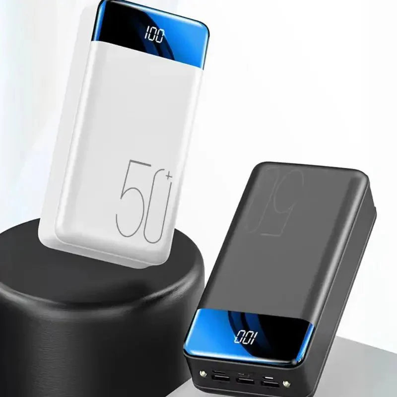 Batterie Externe 50000 mAh Grande Capacité, Charge Rapide Multi-Appareils avec Écran LED