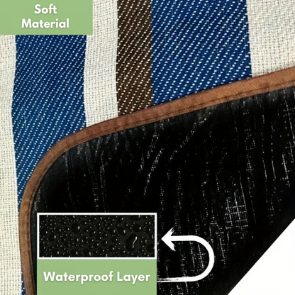 Couverture de Pique-Nique Pliable Imperméable pour Plage, Camping et Jardin