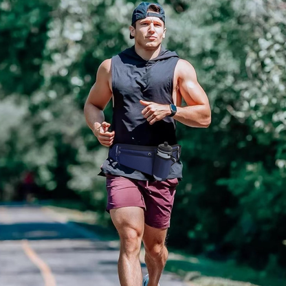 Ceinture de Running avec Porte-Bidon et Poches Zippées pour Course et Randonnée