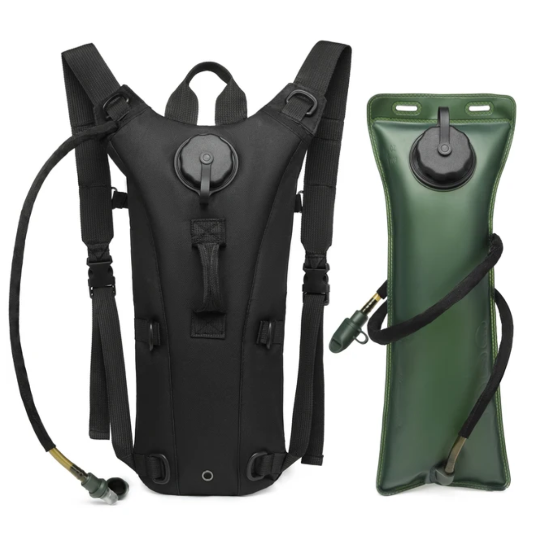 Sac à Dos d'Hydratation 3 L avec Poche à Eau, Nylon 900D Déperlant et Tuyau à Valve