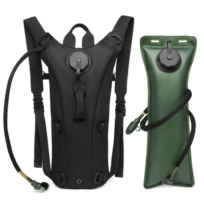 Sac à Dos d'Hydratation 3 L avec Poche à Eau, Nylon 900D Déperlant et Tuyau à Valve