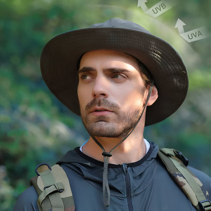 Chapeau Imperméable Randonnée Large Bord et Respirant