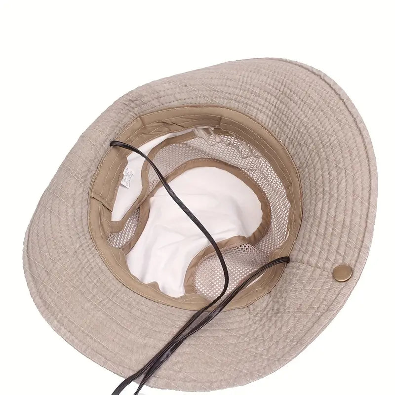 Outdoor Sun Hat in Breathable and Adjustable Cotton for Hiking
