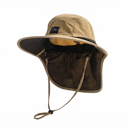 Chapeau de Soleil Outdoor à Large Bord avec Protection Nuque pour Randonnée