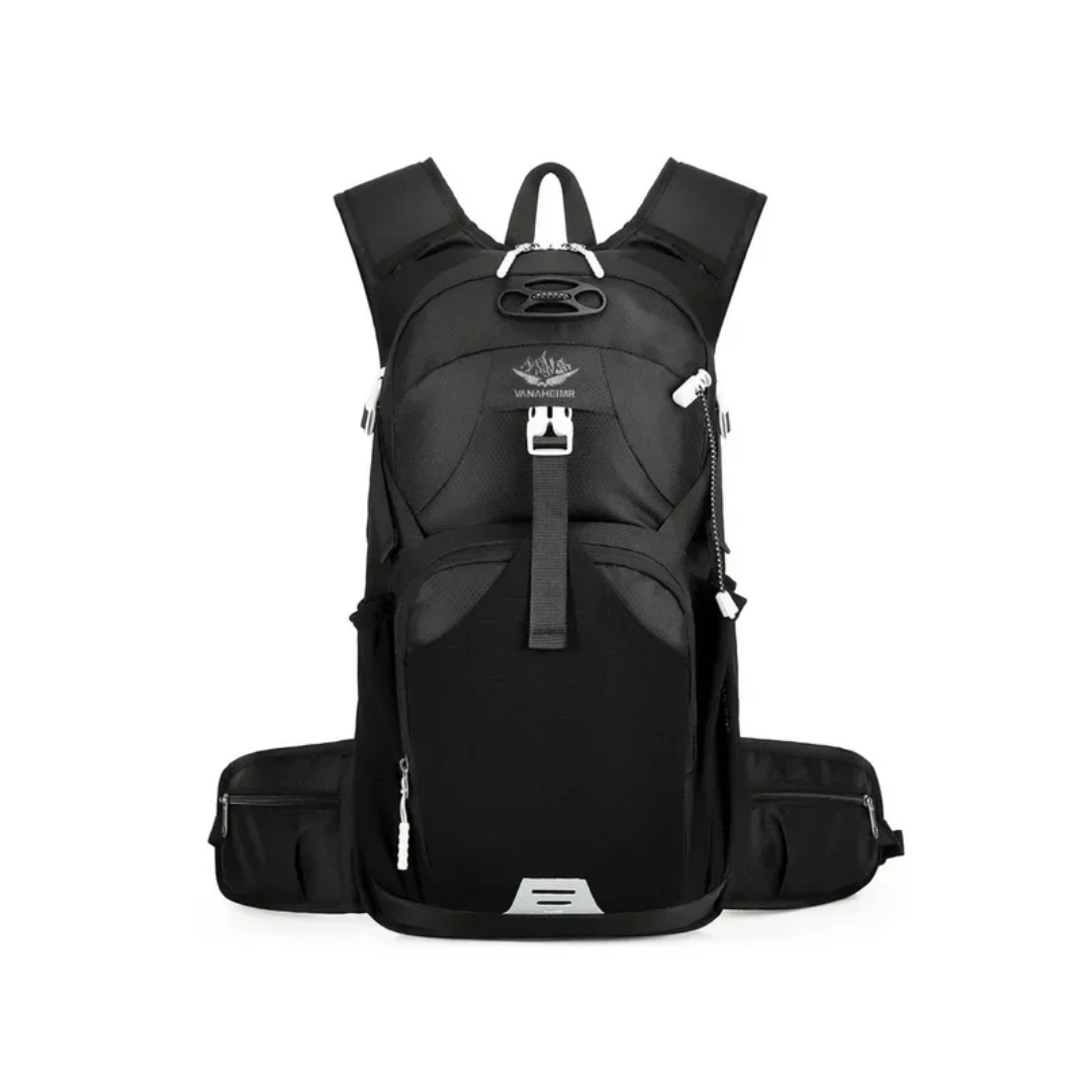 Lightweight Outdoor Water-Repellent Backpack with Ventilated Back for Hiking and Cycling