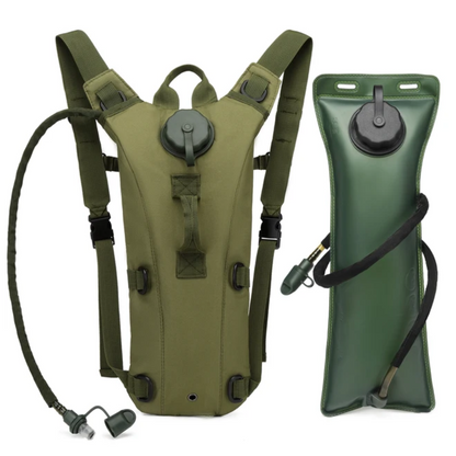 Sac à Dos d'Hydratation 3 L avec Poche à Eau, Nylon 900D Déperlant et Tuyau à Valve
