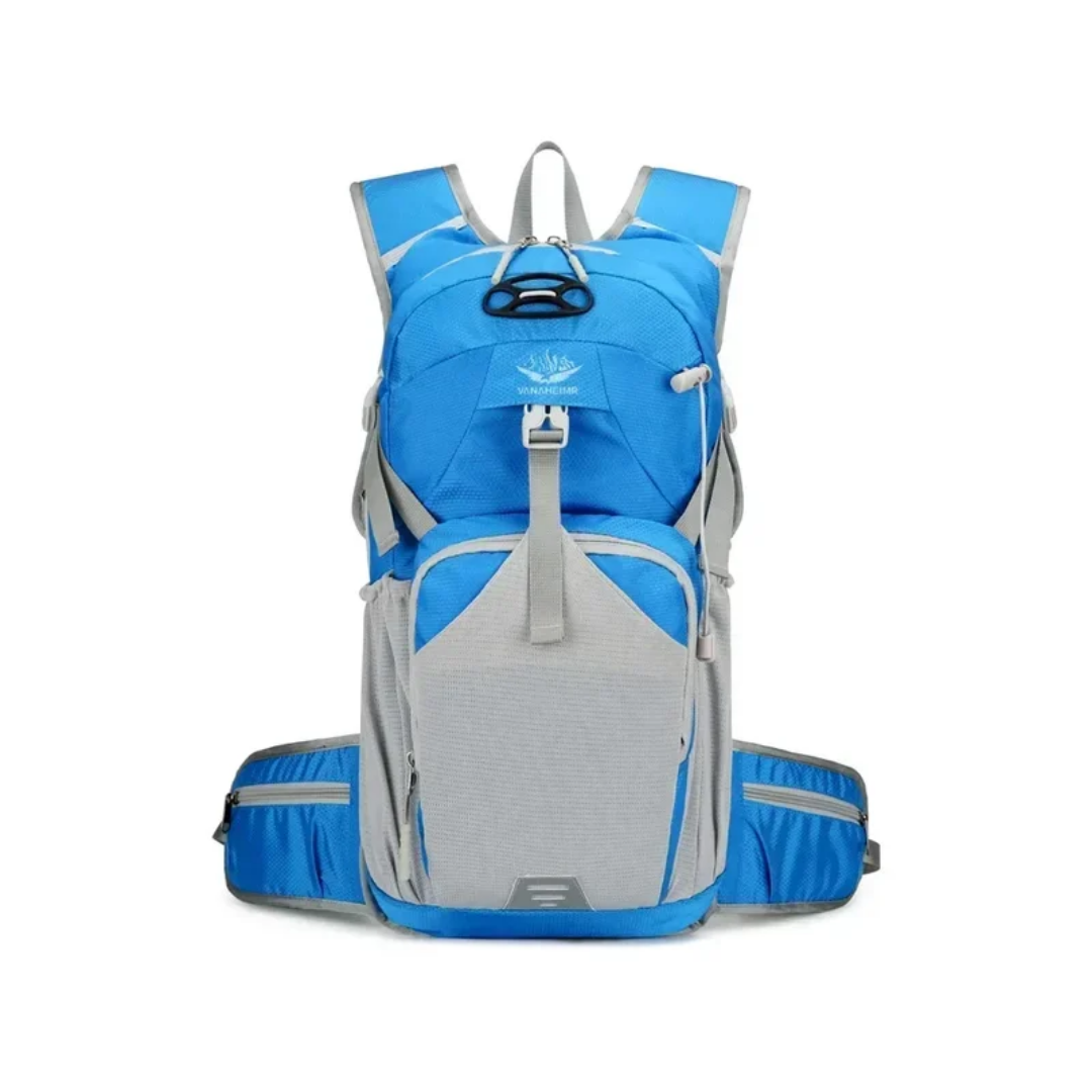 Lightweight Outdoor Water-Repellent Backpack with Ventilated Back for Hiking and Cycling