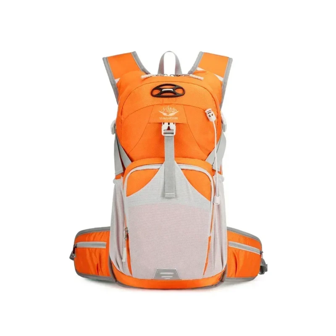 Lightweight Outdoor Water-Repellent Backpack with Ventilated Back for Hiking and Cycling