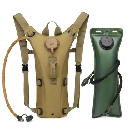 Sac à Dos d'Hydratation 3 L avec Poche à Eau, Nylon 900D Déperlant et Tuyau à Valve