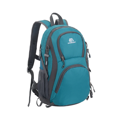 Sac à Dos Outdoor en Nylon Léger Déperlant, Grande Capacité Multi-Poches avec Dos Respirant