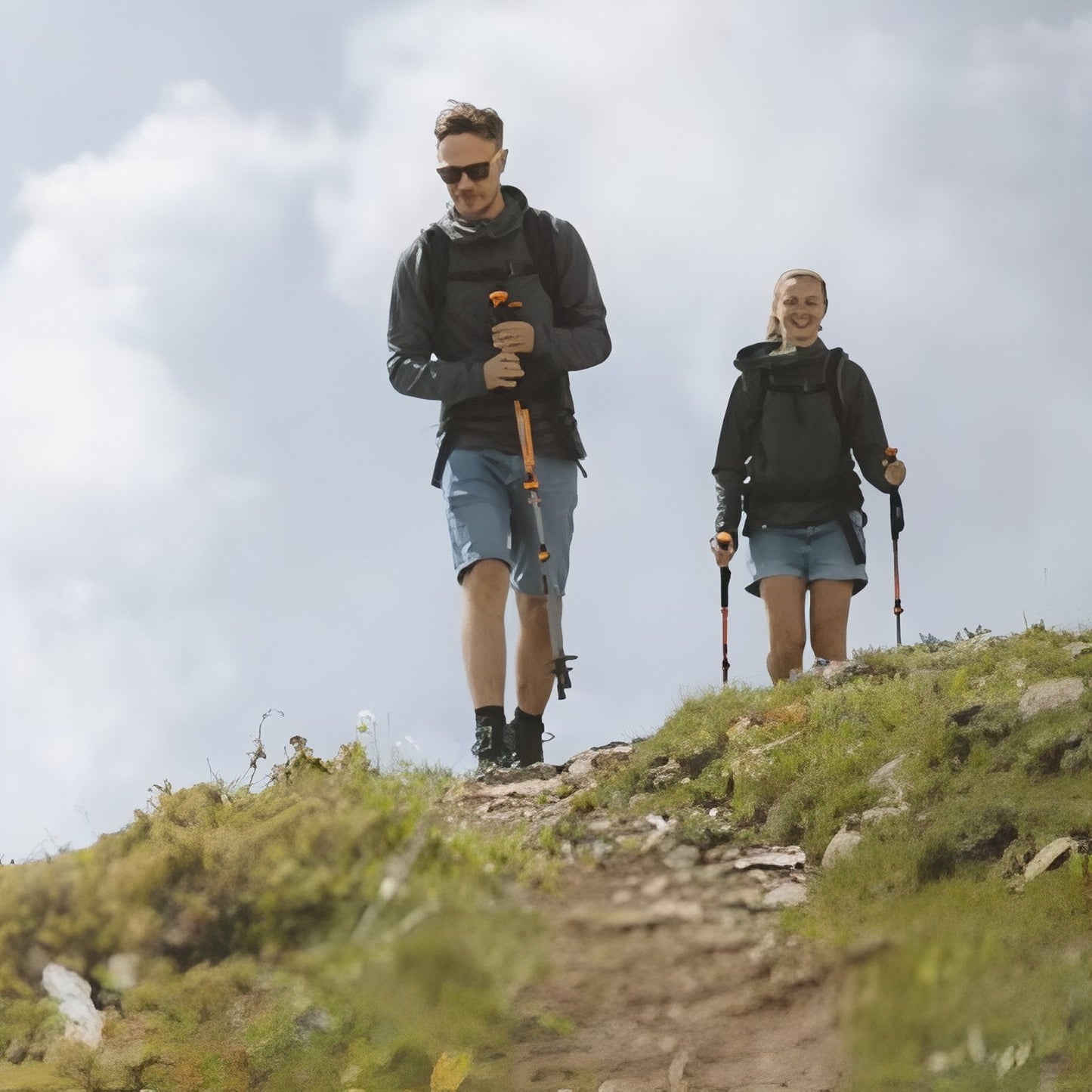 Bâton Télescopique De Marche Nordique En Aluminium