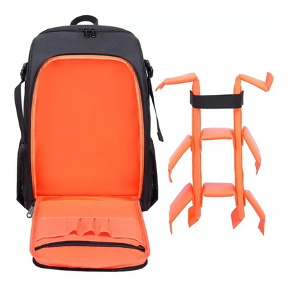 Sac à Dos Photo en Nylon Déperlant, Cloisons Modulables et Compartiment PC avec Housse de Pluie
