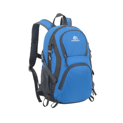 Sac à Dos Outdoor en Nylon Léger Déperlant, Grande Capacité Multi-Poches avec Dos Respirant