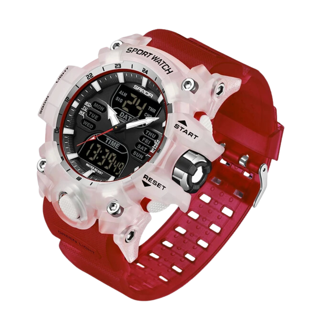 Montre de Sport Outdoor Homme Numérique Antichoc avec Chronographe et Alarme