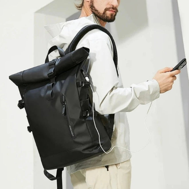 Vanntett roll-top ryggsekk for eventyr og reise