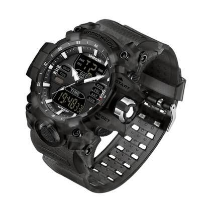 Montre de Sport Outdoor Homme Numérique Antichoc avec Chronographe et Alarme