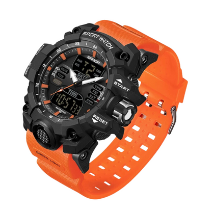 Montre de Sport Outdoor Homme Numérique Antichoc avec Chronographe et Alarme