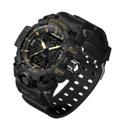 Montre de Sport Outdoor Homme Numérique Antichoc avec Chronographe et Alarme