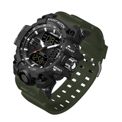 Montre de Sport Outdoor Homme Numérique Antichoc avec Chronographe et Alarme