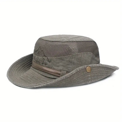 Outdoor Sun Hat in Breathable and Adjustable Cotton for Hiking