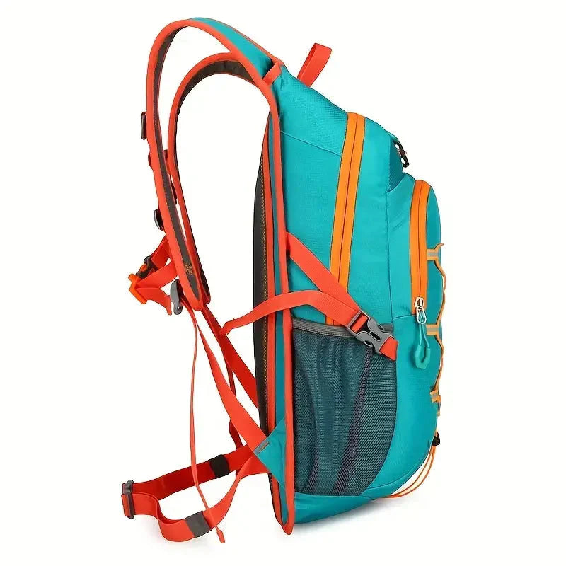 Water-Resistant Bike Backpack with Helmet Holder and Ventilated Back