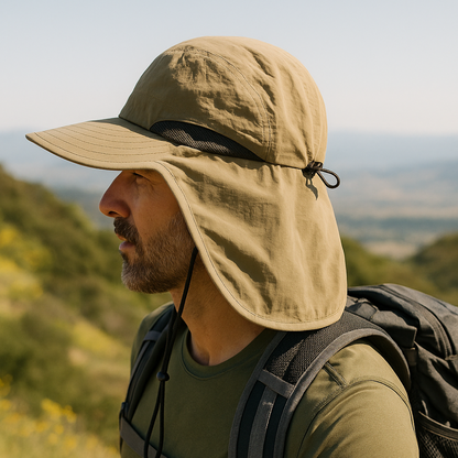 Chapeau De Randonnée Léger Avec Protection Nuque Et UV