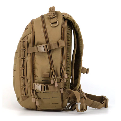 Sac à Dos Tactique 35 L en Nylon Cordura 500D, Système MOLLE et Compartiment PC 15 Pouces