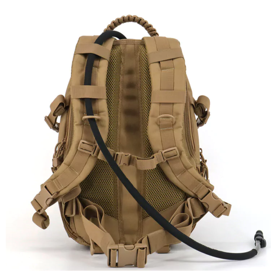 Sac à Dos Tactique 35 L en Nylon Cordura 500D, Système MOLLE et Compartiment PC 15 Pouces