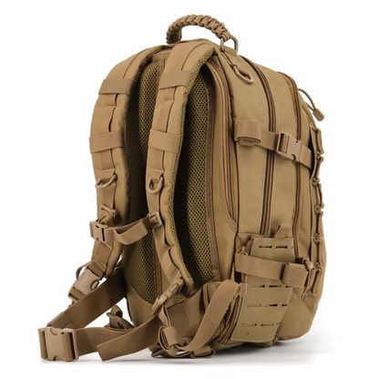 Sac à Dos Tactique 35 L en Nylon Cordura 500D, Système MOLLE et Compartiment PC 15 Pouces