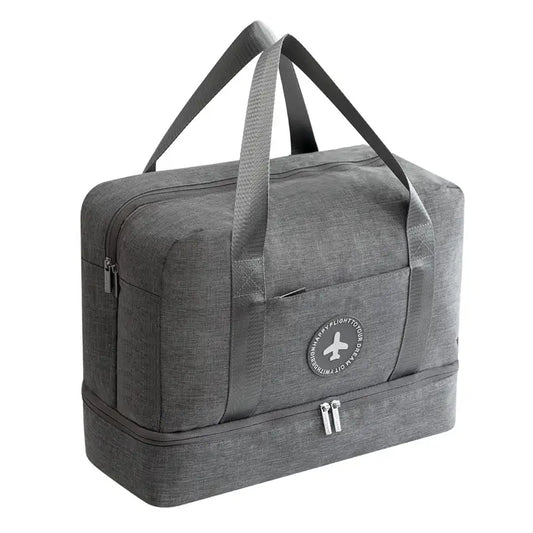 Water-Repellent Cabin Travel Bag with Separate Shoe Compartment