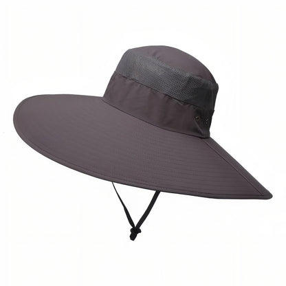 Chapeau de Randonnée Large Bord Respirant et Ajustable