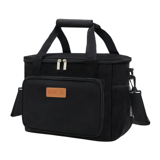 Large Capacity Insulated Bag, Water-Repellent 600D Oxford Canvas with Handles and Detachable Shoulder Strap